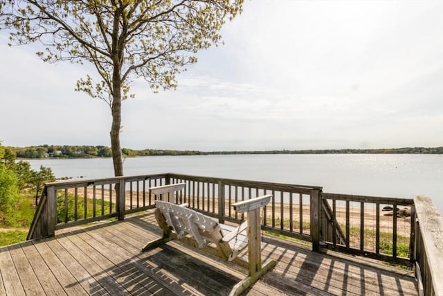 87 Lewis Point Rd, Bourne, MA 02532 - wooden terrace featuring a water view