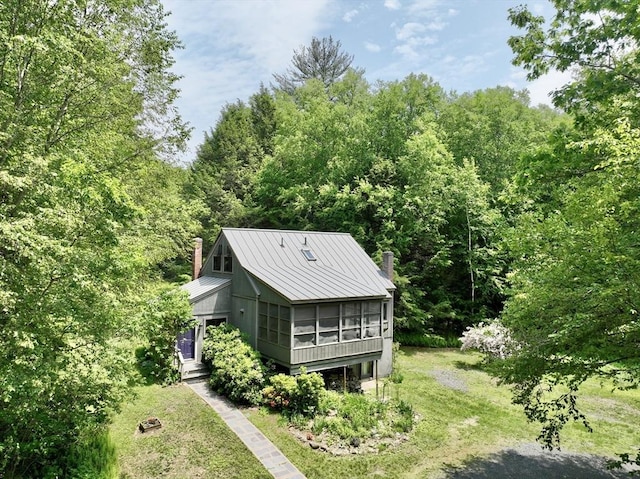 1962 Shelburne Falls Rd, Conway, MA 01341 - aerial view of property and surrounding area featuring a forest