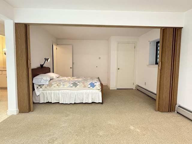 1962 Shelburne Falls Rd, Conway, MA 01341 - bedroom with a baseboard radiator and carpet