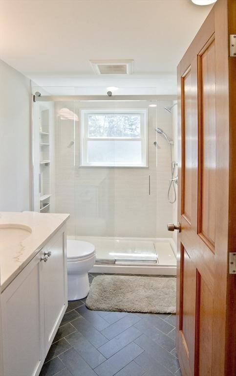 58 Lakeshore Ave, Beverly, MA 01915 - full bathroom with vanity and a stall shower