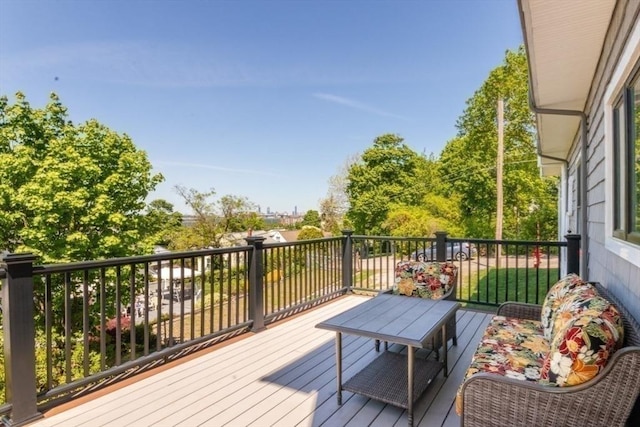 15 Dundee Rd, Quincy, MA 02171 - view of wooden deck