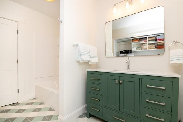 15 Dundee Rd, Quincy, MA 02171 - full bath with baseboards, vanity, and bathing tub / shower combination