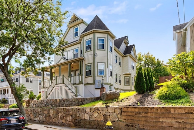 victorian house with a porch