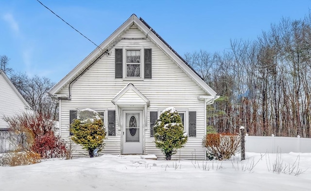 view of front of home