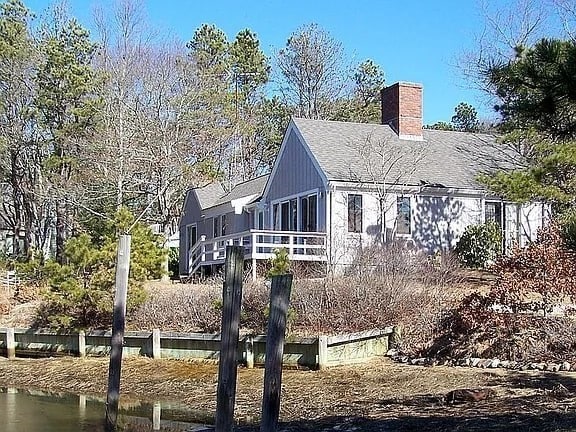 exterior space featuring a water view