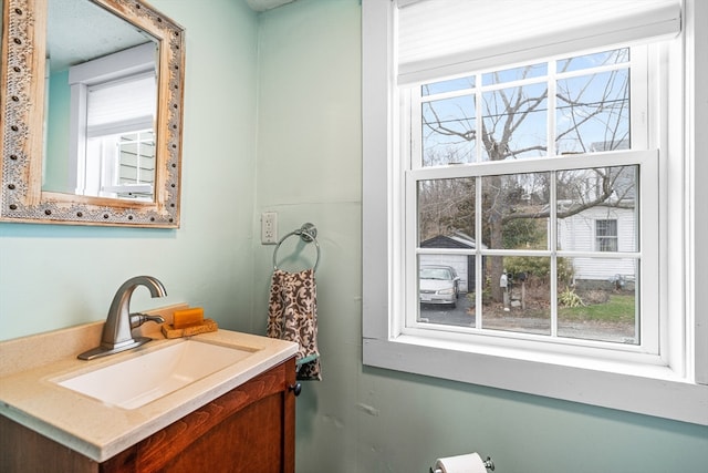 bathroom with vanity