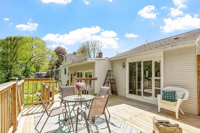 7 Squannacook Ter, Townsend, MA 01469 - wooden deck featuring outdoor dining area
