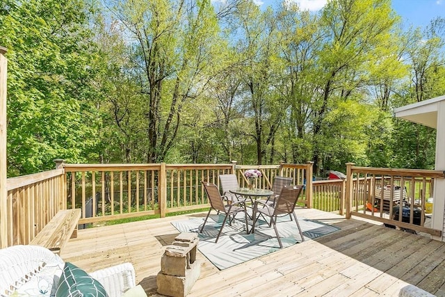 7 Squannacook Ter, Townsend, MA 01469 - wooden terrace with outdoor dining area