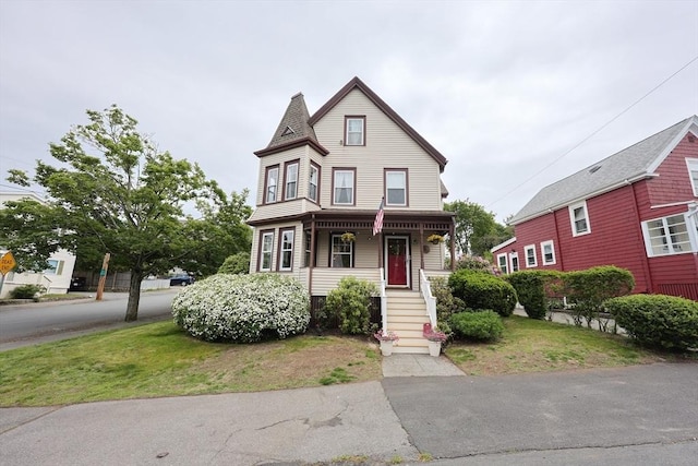 6 Minerva St, Swampscott, MA 01907 - victorian-style house featuring covered porch