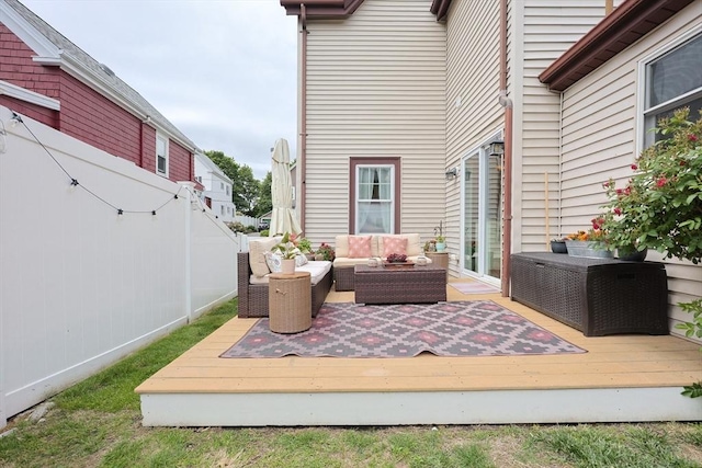 6 Minerva St, Swampscott, MA 01907 - deck featuring an outdoor living space