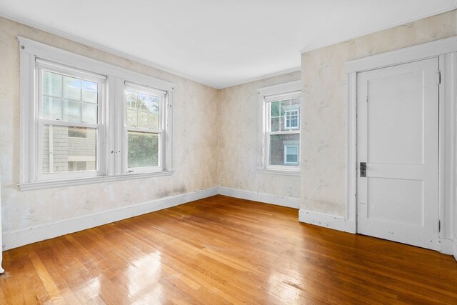 unfurnished room featuring wood-type flooring