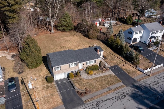 birds eye view of property