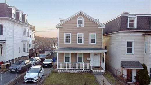 view of front of home with a porch