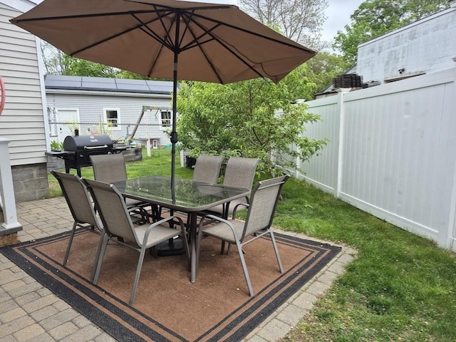 2 Neponset Pl, Canton, MA 02021 - view of patio with outdoor dining area and grilling area