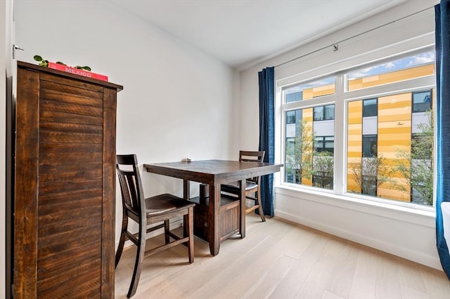 7 Lisbon St Unit 201, Boston, MA 02128 - dining area with baseboards and light wood-style floors