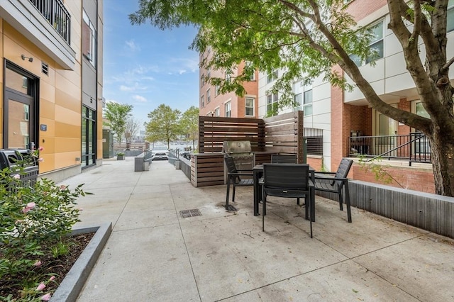7 Lisbon St Unit 201, Boston, MA 02128 - view of patio / terrace featuring outdoor dining area