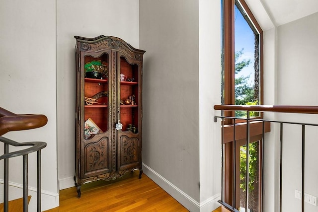 34 Lagrange St, Brookline, MA 02467 - detailed view of wood finished floors and baseboards