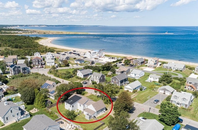 10 Chadwell Ave, Sandwich, MA 02563 - aerial view featuring a water view and a residential view