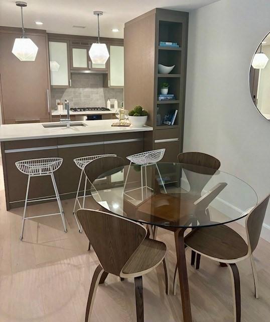 view of dining area