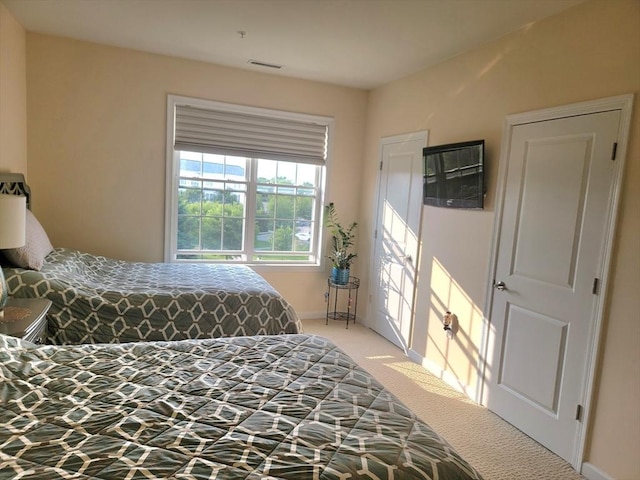 422 John Mahar Hwy Unit 305, Braintree, MA 02184 - bedroom featuring light colored carpet and baseboards