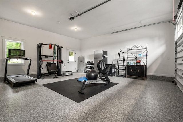 35 E St, Middleton, MA 01949 - workout area with a garage and baseboards