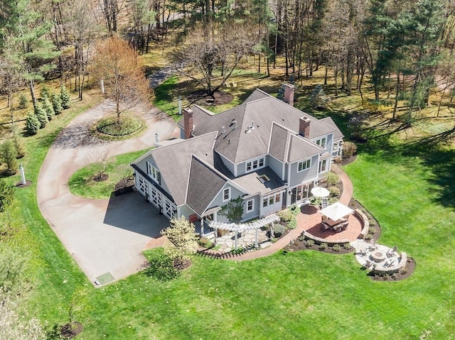 drone / aerial view