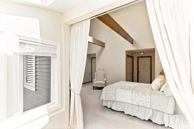23 Indian Cove Way Unit 23, Easton, MA 02375 - bedroom with carpet and beamed ceiling
