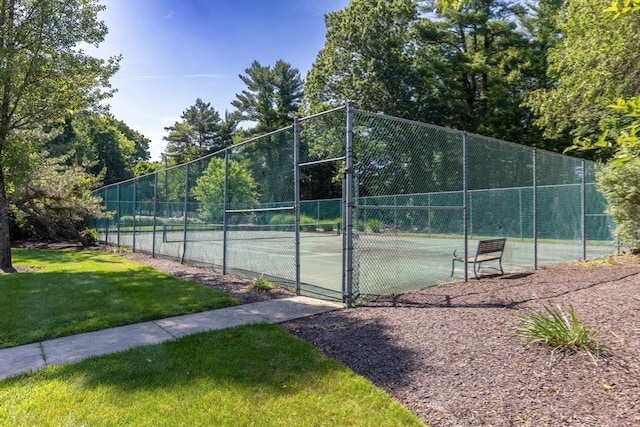 23 Indian Cove Way Unit 23, Easton, MA 02375 - view of tennis court featuring a gate