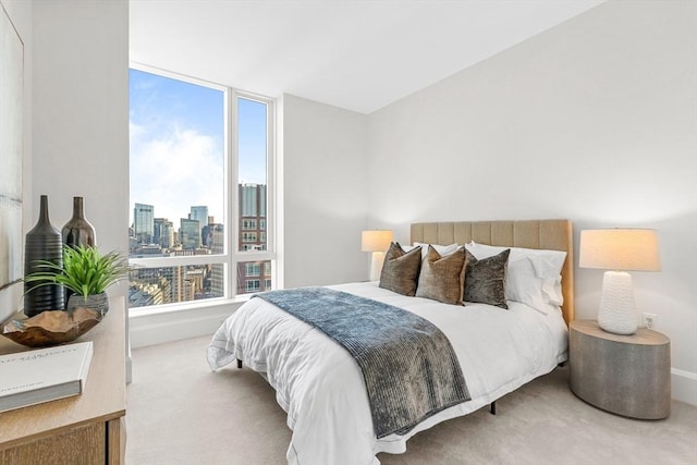 bedroom with carpet flooring