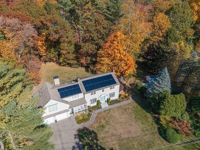 5 Whipple Rd, Hamilton, MA 01982 - view from above of property featuring a heavily wooded area