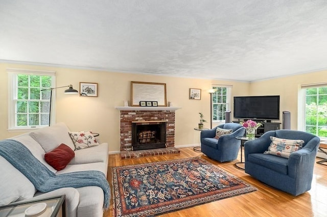 5 Whipple Rd, Hamilton, MA 01982 - living area featuring wood finished floors and a fireplace