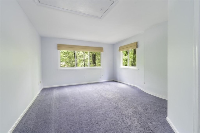73 Mountain Gate Rd Unit 73, Ashland, MA 01721 - spare room featuring attic access, carpet, and baseboards