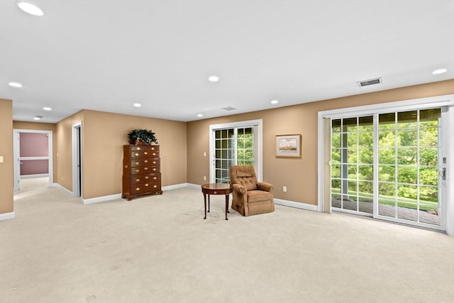 28 Ridgewood Xing Unit 28, Hingham, MA 02043 - living area with light colored carpet, plenty of natural light, and recessed lighting