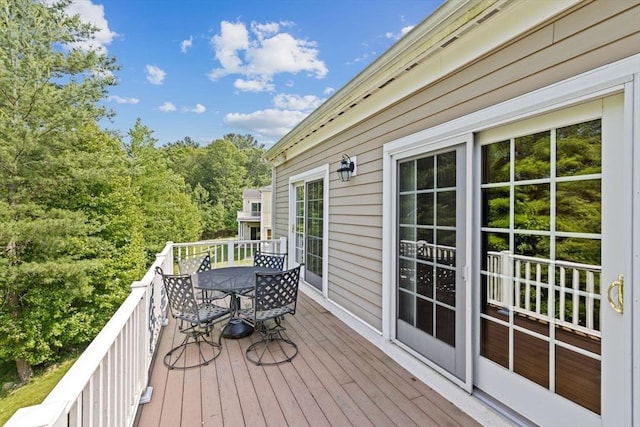 28 Ridgewood Xing Unit 28, Hingham, MA 02043 - wooden terrace with outdoor dining space