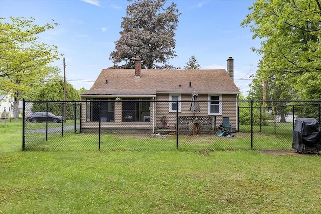 43 Pleasantview St, Ludlow, MA 01056 - back of property featuring a chimney