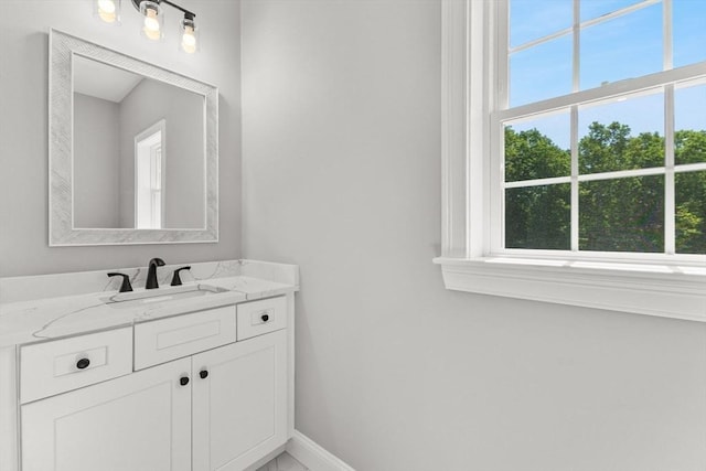LOT11R 46 Loidie Ln, Brockton, MA 02301 - bathroom with vanity and baseboards