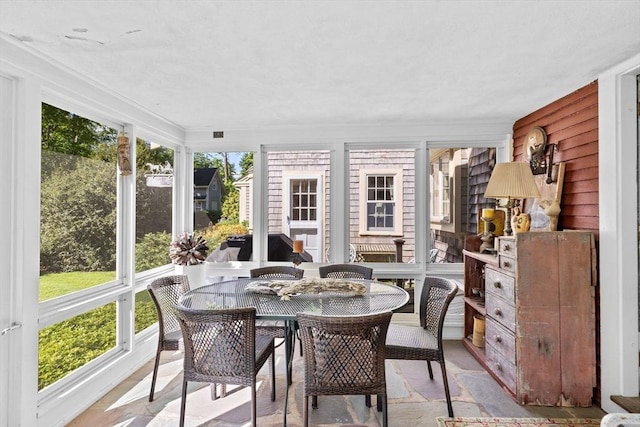 sunroom with healthy amount of natural light