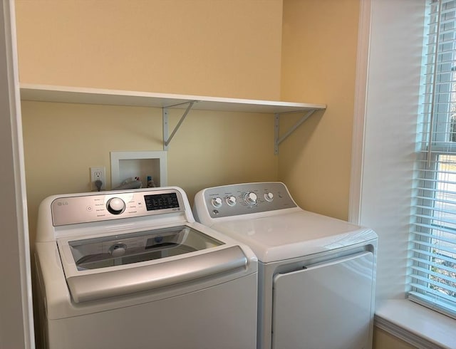 14 Cavite St, Devens, MA 01434 - washroom featuring independent washer and dryer and plenty of natural light