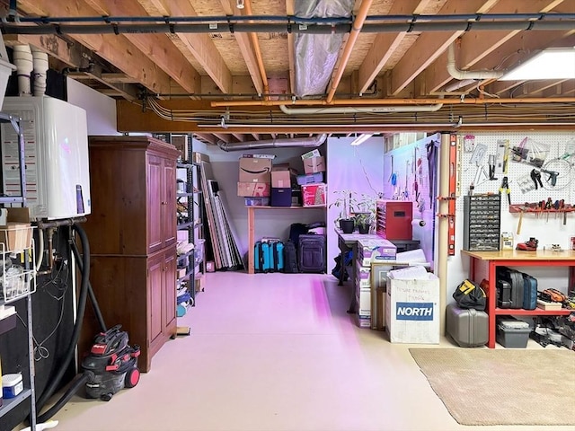 14 Cavite St, Devens, MA 01434 - unfinished basement featuring a workshop area