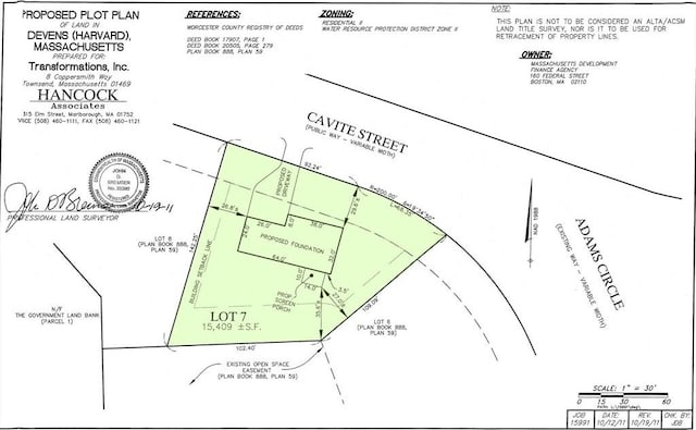 14 Cavite St, Devens, MA 01434 - survey map / technical document
