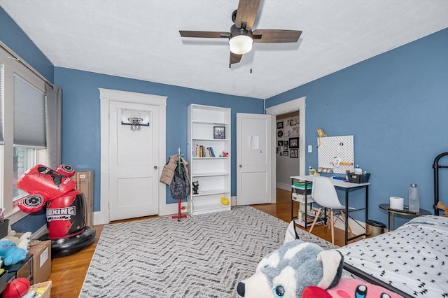 11 Florence Rd, Lowell, MA 01851 - bedroom featuring wood finished floors, baseboards, and a ceiling fan