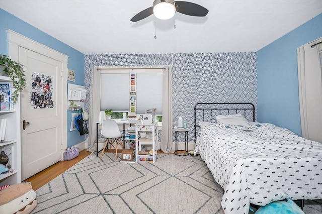 11 Florence Rd, Lowell, MA 01851 - bedroom featuring wood finished floors, ceiling fan, and a desk