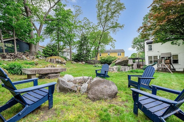 11 Florence Rd, Lowell, MA 01851 - view of yard featuring a playground