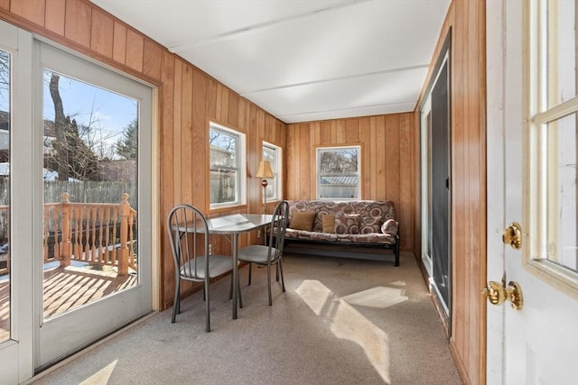 view of sunroom / solarium