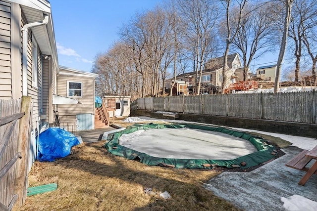 view of swimming pool featuring a fenced in pool and a fenced backyard