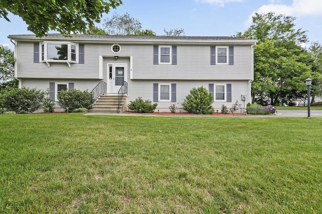 8 Messina Cir, Methuen, MA 01844 - raised ranch featuring a front lawn and entry steps