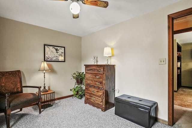 8 Messina Cir, Methuen, MA 01844 - sitting room with carpet flooring and a ceiling fan