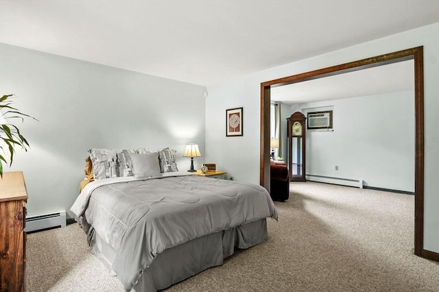 8 Messina Cir, Methuen, MA 01844 - carpeted bedroom with baseboard heating and a wall mounted AC