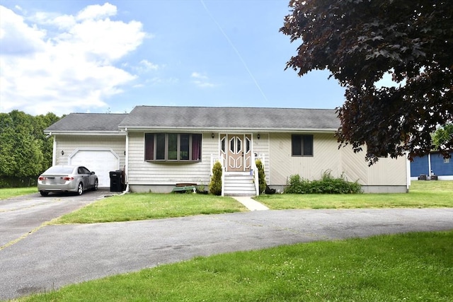 110 Lucy Little Rd, Dartmouth, MA 02747 - single story home featuring an attached garage, driveway, and a front yard