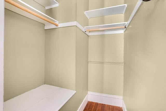132 Myrtle St Unit 1, Waltham, MA 02453 - walk in closet featuring wood finished floors